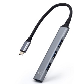 Ewent Hub USB Type-C para 4 x Portas USB