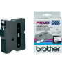 Brother TX241 Fita laminada  Black / White